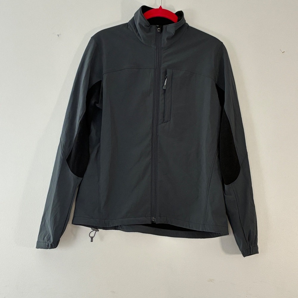Ibex Breakaway 2 Climawool Jacket Womens‎ Medium Gray Black Full Zip Softshell
